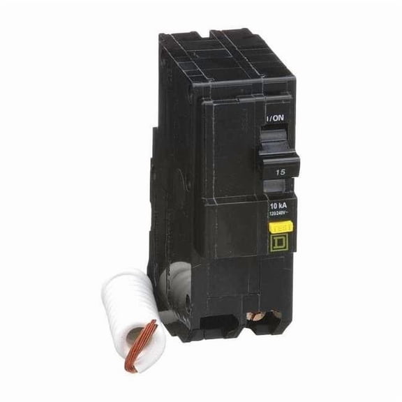 Miniature Circuit Breaker, QO Series, 15A, 2 Pole, 120/240V AC, 10kA at 120/240V AC, A Curve