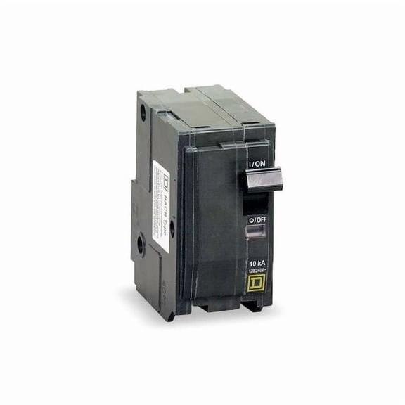 Miniature Circuit Breaker, QO Series, 15A, 2 Pole, 120/240V AC, 10kA at 120/240V AC