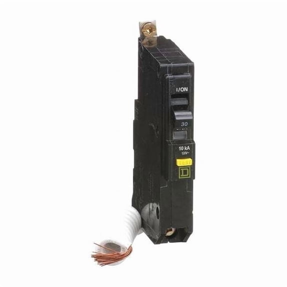 Square D Circuit Breaker,30A,Bolt On,120V,1P QOB130GFI
