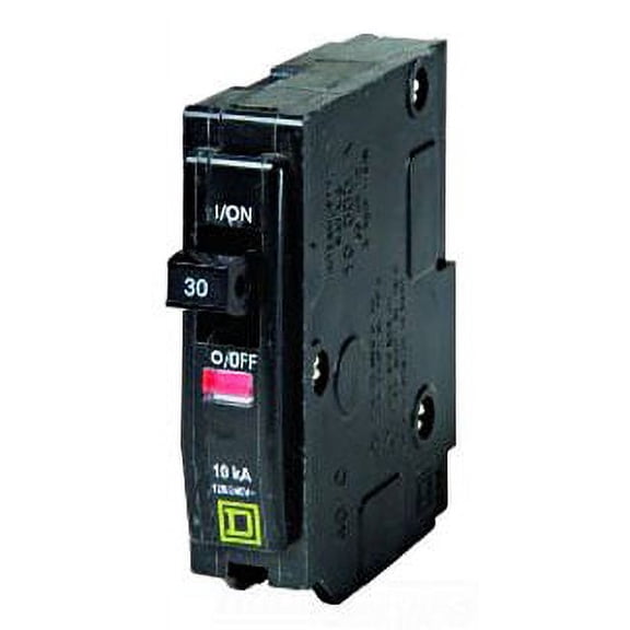 Miniature Circuit Breaker, QO Series, 30A, 1 Pole, 120/240V AC, 10kA at 120/240V AC QO130