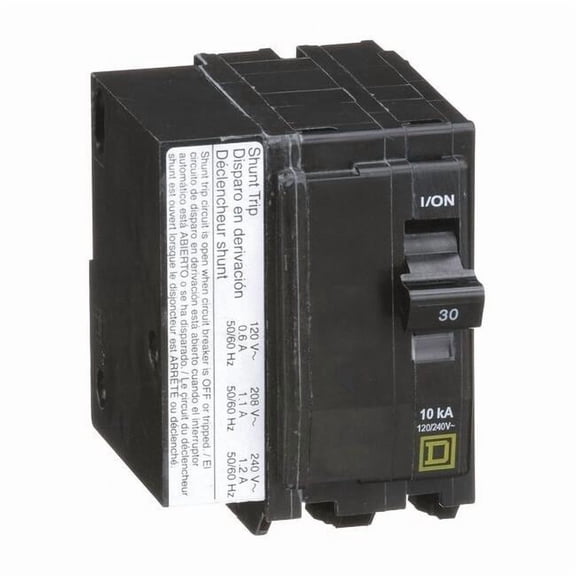 Miniature Circuit Breaker, QO Series, 30A, 2 Pole, 120/240V AC, 10kA at 120/240V AC