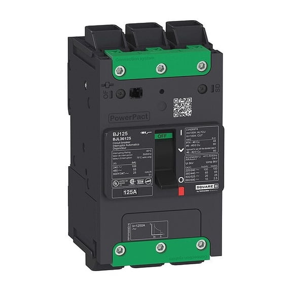 Square D Circuit Breaker,40A,3P,525VAC,BDL BDL36040