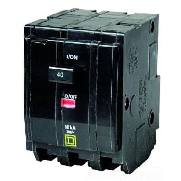 Miniature Circuit Breaker, QO Series, 40A, 3 Pole, 120/240V AC, 10kA at 120/240V AC QO340