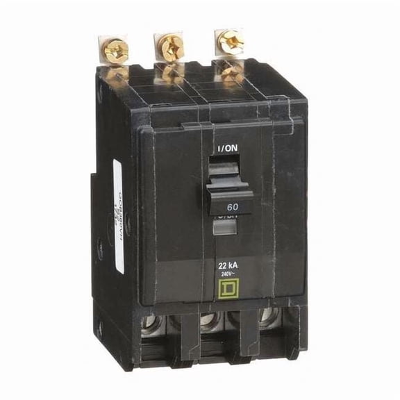 Miniature Circuit Breaker, QO Series, 60A, 3 Pole, 120/240V AC, 22kA at 120/240V AC
