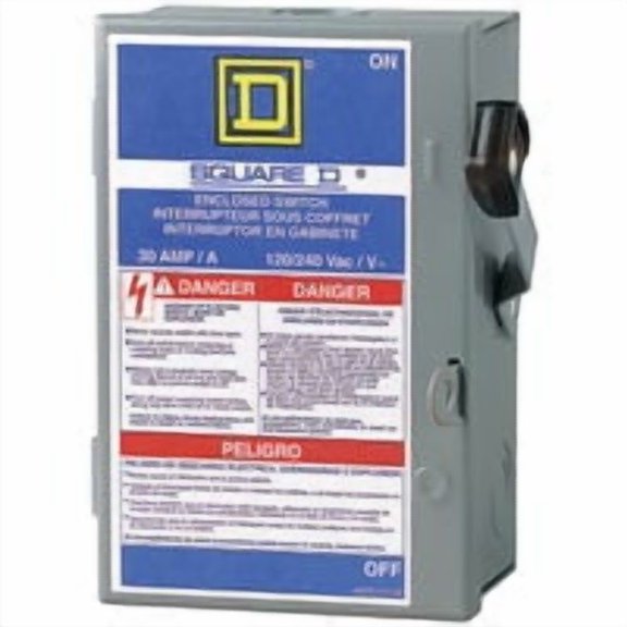 Square D Co. Square D Enclosed Safety Switch With Neutral - Pack of 8 Bulk Value Case