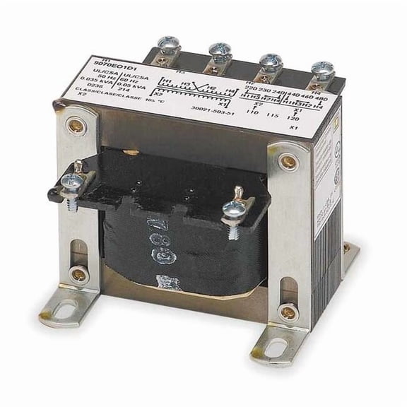 Square D Control Transformer, 100 VA, Not Rated, 120V AC, 240/480V AC 9070EO2D1