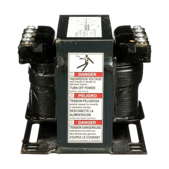 Square D Control Transformer, 150 VA, Not Rated, 24V AC, 208V AC 9070T150D14