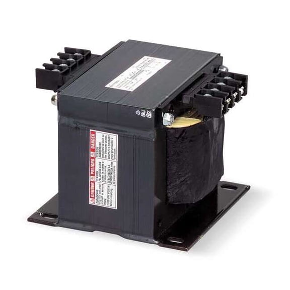 Square D Control Transformer, 250 VA, Not Rated, 12/24V AC, 120V AC 9070T250D13