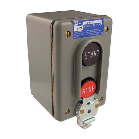Square D Push Button Control Station,1NO/1NC,30mm 9001BW241