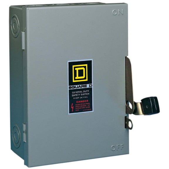 Square D General Duty Safety Switch D221NCP - 30A Electrical Safety Switch  Indoor & Outdoor Use, NEC-Compliant