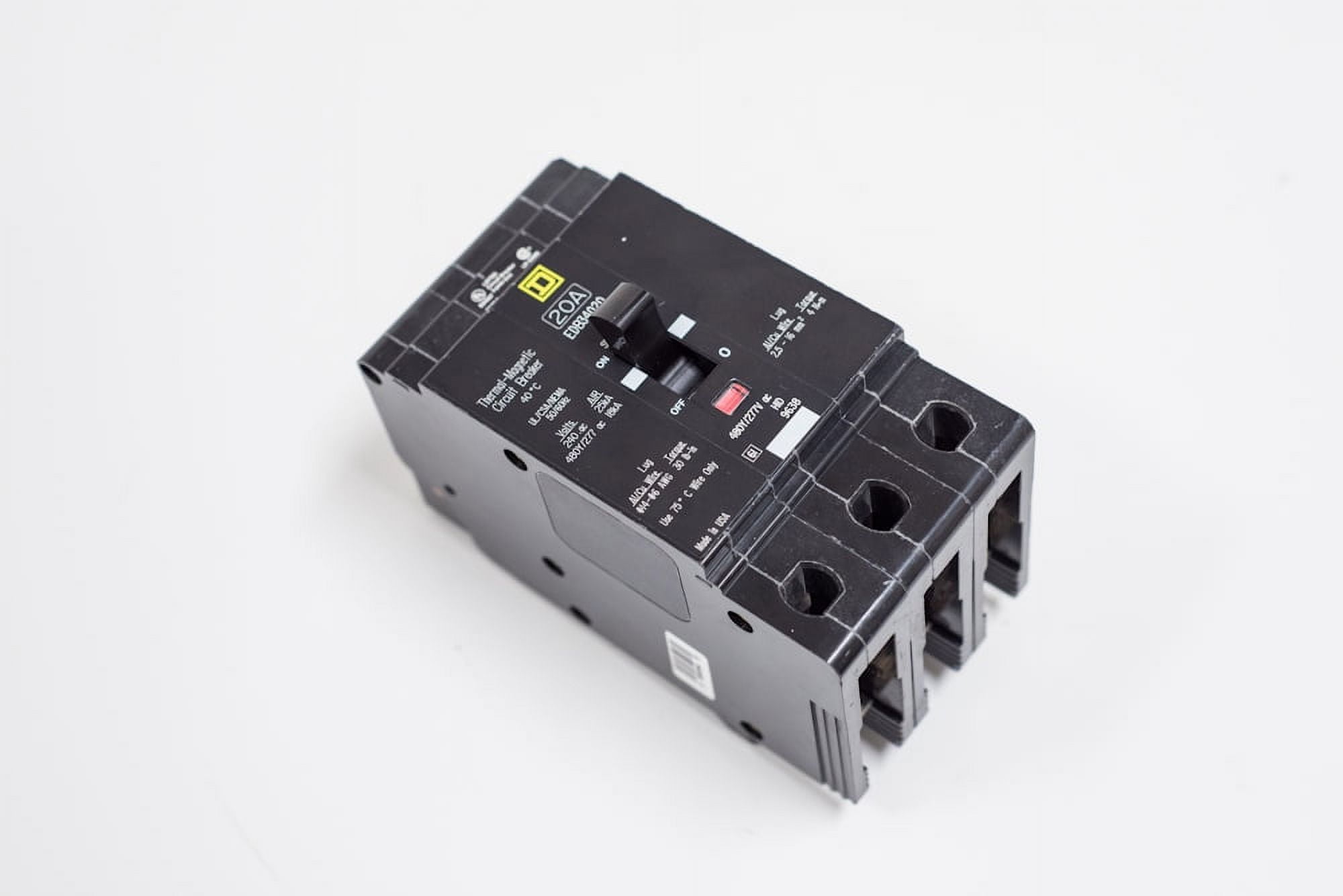 Square D EGB34030 3 POLE 30 AMP 480Y/277V 35KA Thermal Magnetic Circuit Breaker