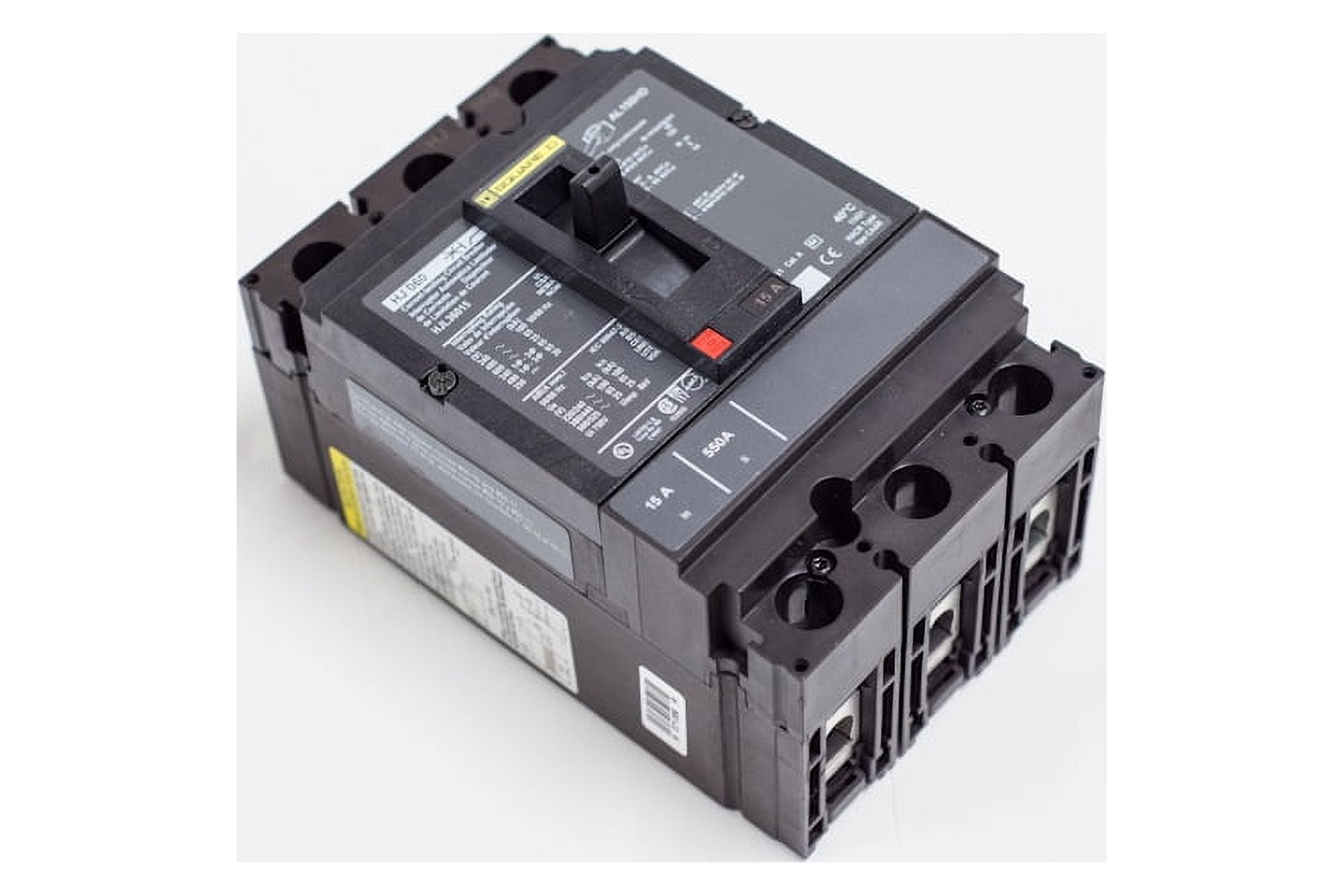 Square D HGL36100Thermal Magnetic Circuit Breaker, 600V, 250V, 100A, 3P