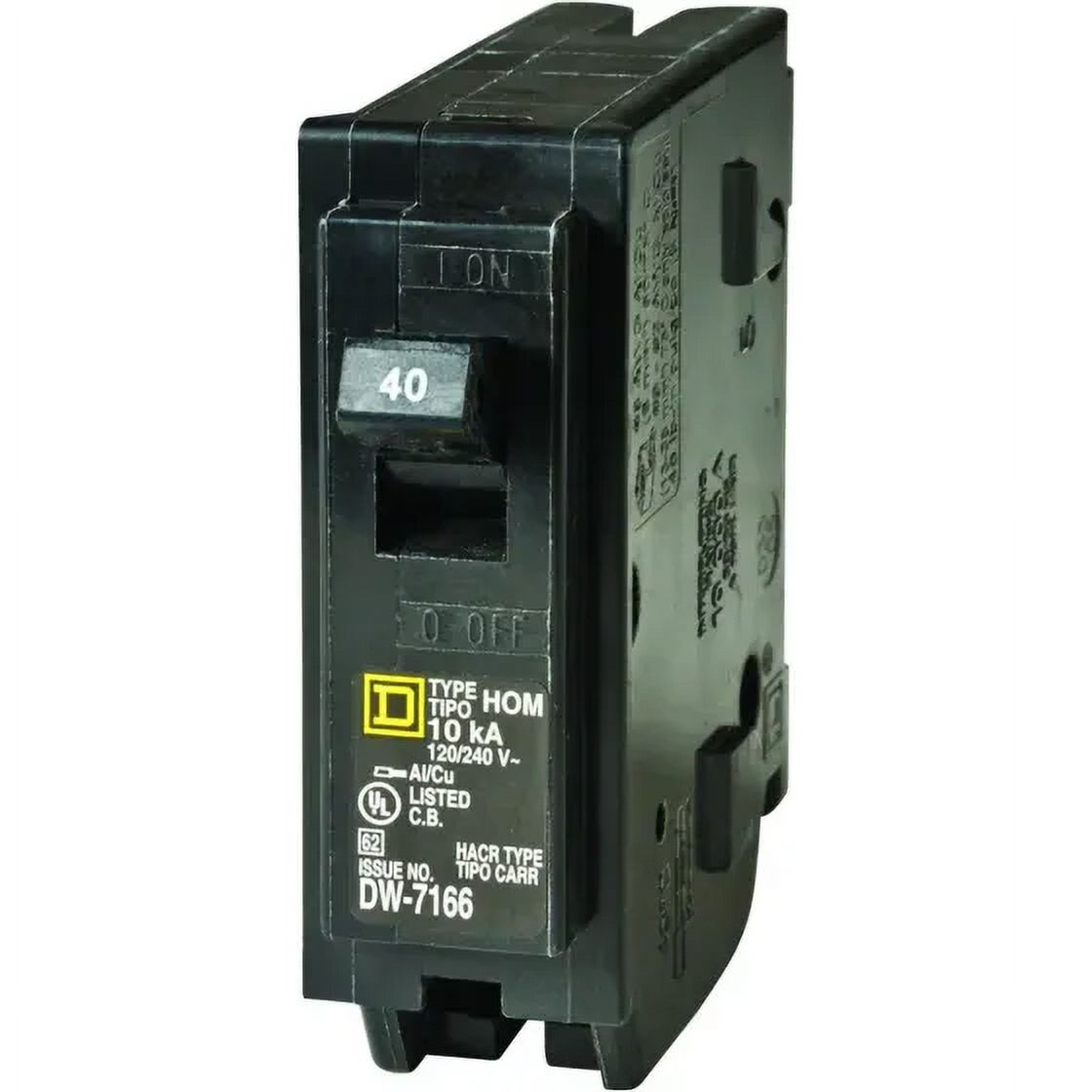 Square D HOM140CP Homeline 40 Amp Single Pole Circuit Breaker, Each