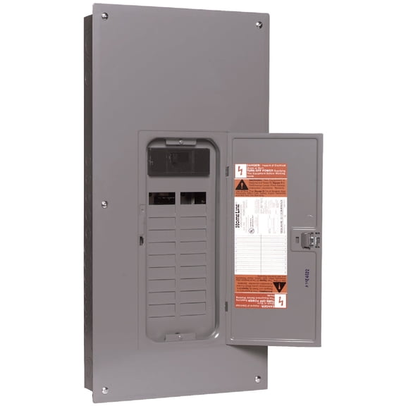 Square D - HOM2040M200PC Square D Convertible Mains (Breaker) Load Center, 120/240 Vac, 200 A, 1 Phases, 22000 Air Interrupt