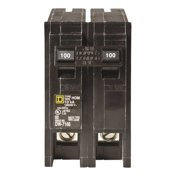 Square D Homeline 100 Amp 2-Pole Circuit Breaker - HOM2100C