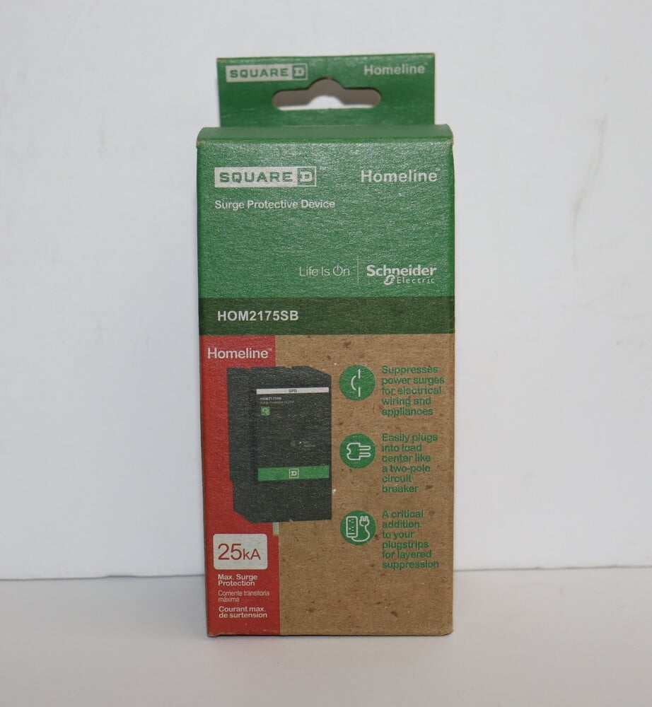 Square D HOM2175SB Homeline Surgebreaker 2-Pole 120/240 V 22.5kA Surge Protector