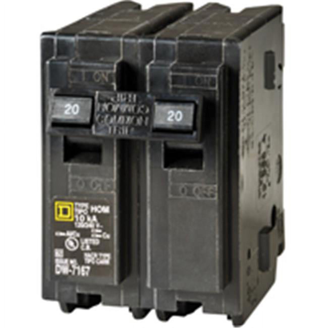Square D HOM220C Double Pole Circuit Breaker, 20 Amp
