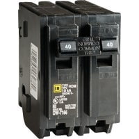 Square D Homeline 40A Double-Pole Standard Trip Circuit Breaker HOM240C