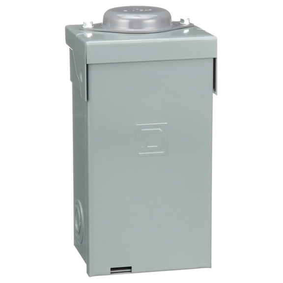 Square D - HOM24L70RBCP Homeline 70-Amp 2-Space 4-Circuit Outdoor Main Lugs Load Center