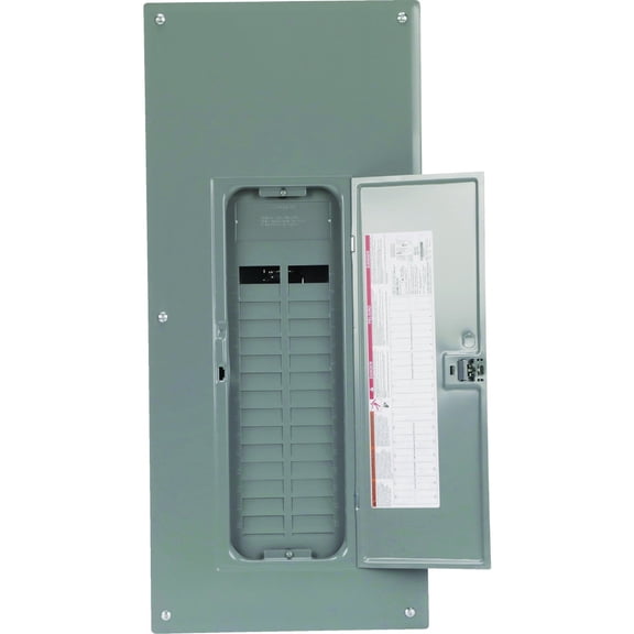 Square D - HOM3060L225PGC Homeline 225-Amp 30-Space 60-Circuit Indoor Main Lugs Load Center with Cover and Ground Bar, Plug-on Neutral Ready