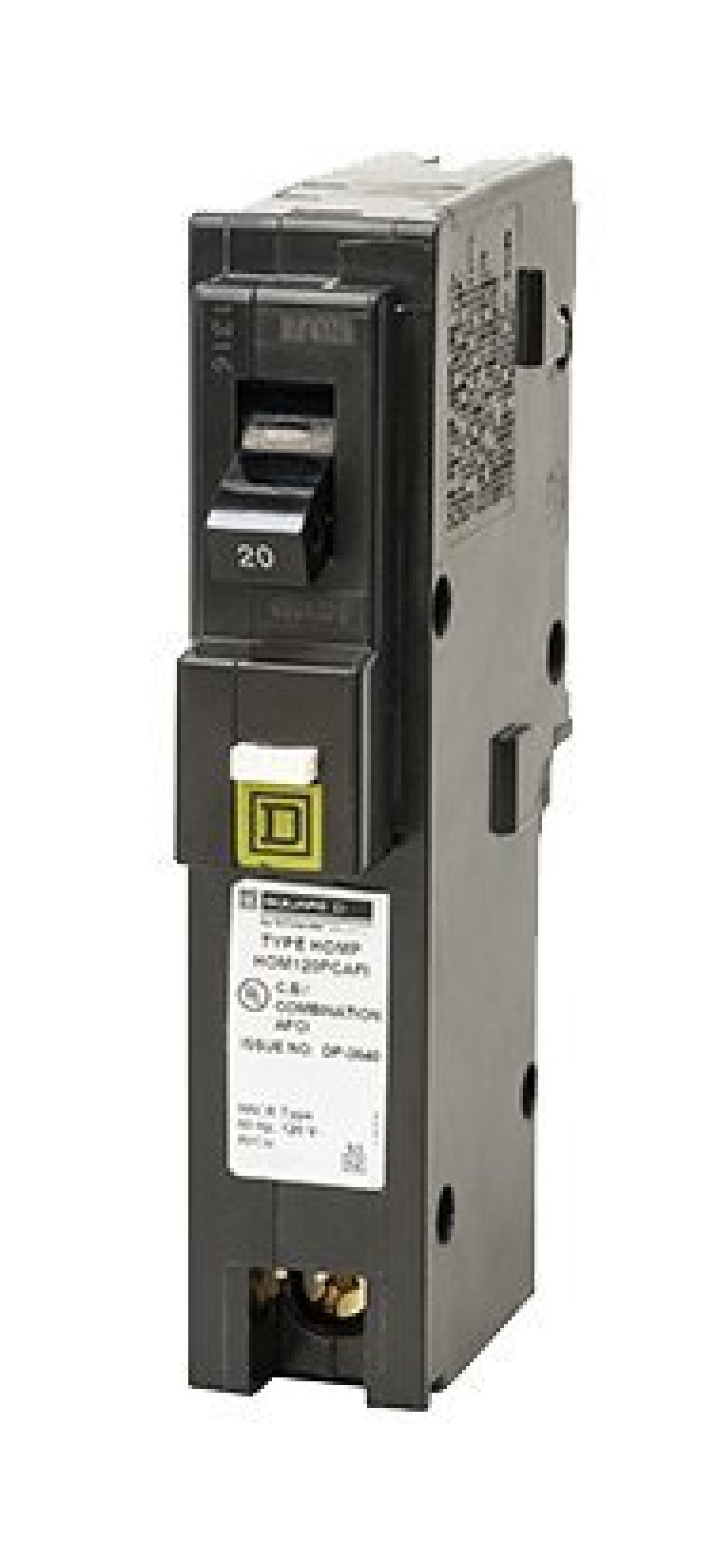 Square D HomeLine 20 amps Arc Fault Single Pole Circuit Breaker