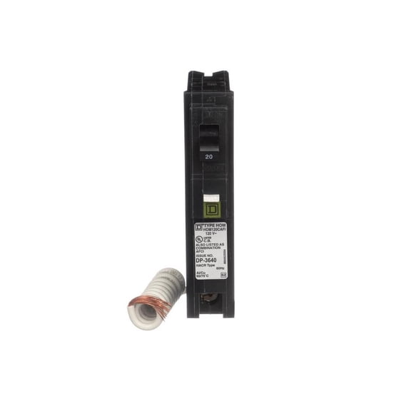 Square D HomeLine 20 amps Surge Single Pole Circuit Breaker