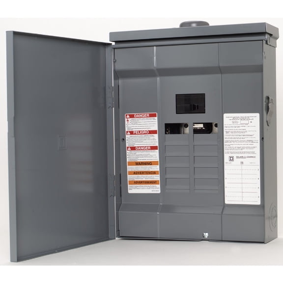 Square D Homeline 100A, Main Breaker Circuit Breaker Panel