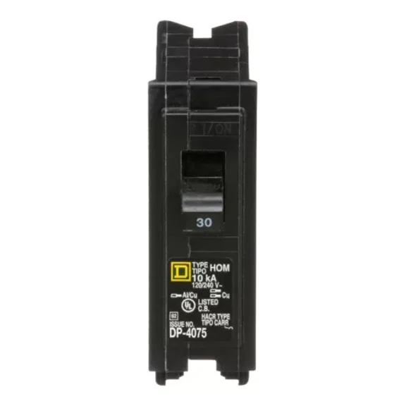 Square D Homeline 30 Amps Surge Single Pole Circuit Breaker