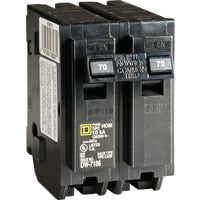 Square D Homeline 70A Double-Pole Standard Trip Circuit Breaker HOM270CP