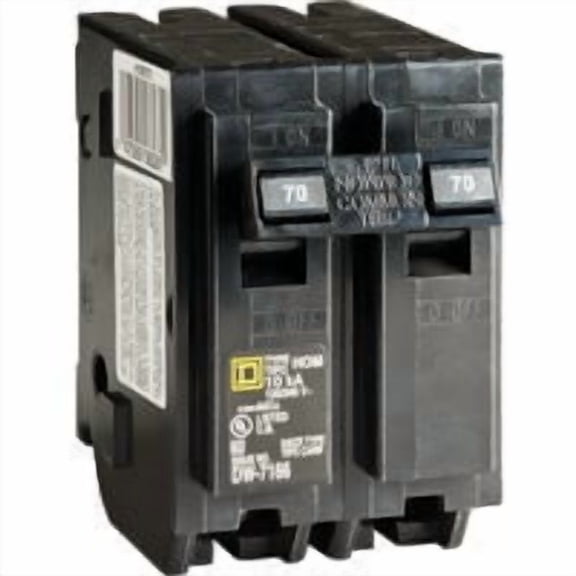 Square D HomeLine 70 amps Plug In 2-Pole Circuit Breaker