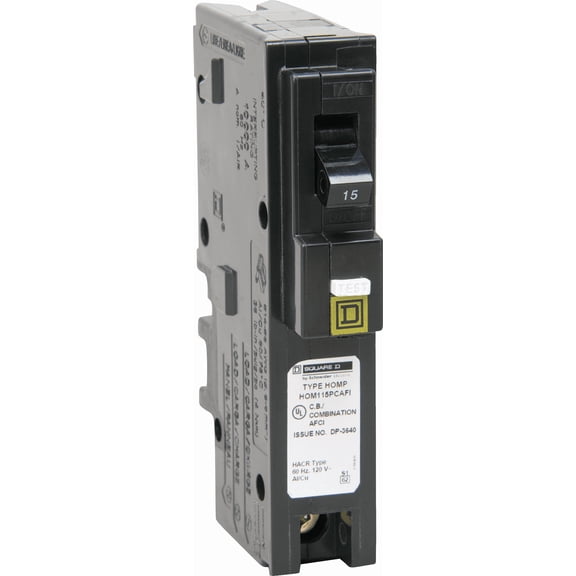 Square D Homeline Double-Pole Main Breaker - Pack of 2  Indoor & Outdoor Use, NEC-Compliant