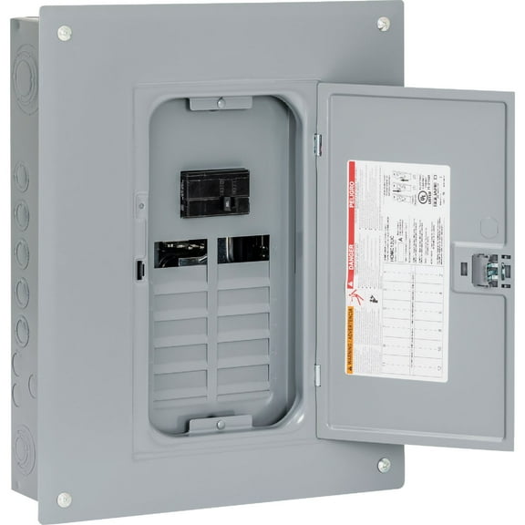 Square D Homeline Load Center - Surface/Flush, Subpanel, Breaker Box - 100 Amp, 12 Space