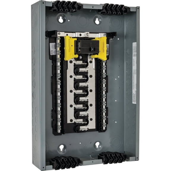 Square D Homeline Qwik-Grip 100A Main Breaker Plug-On Neutral Load Center - Pack of 2
