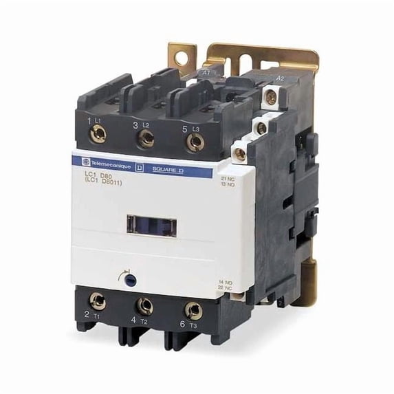 Square D IECMagContactor, NonReversing, 480VAC LC1D80T6