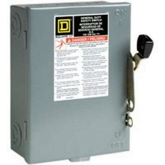 Square D Indoor Fusible Safety Switch 30 Amp Boxed