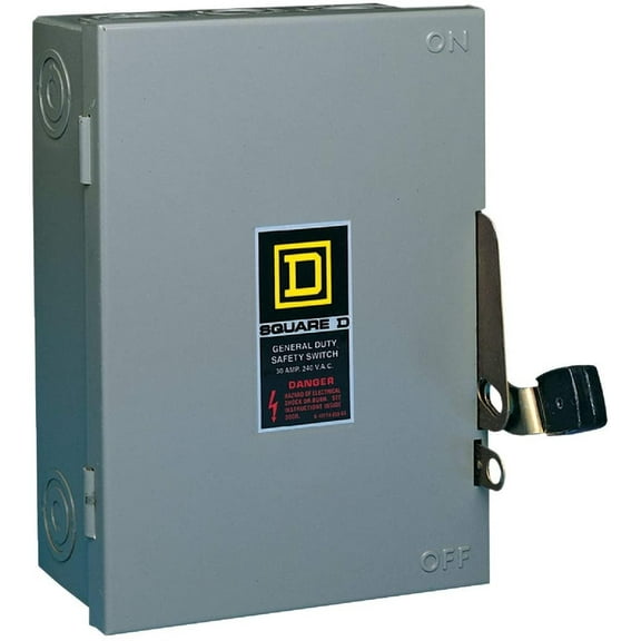 Square D Fusible Safety Switch 30 Amp Indoor - 30a 120v Safety Switch Box
