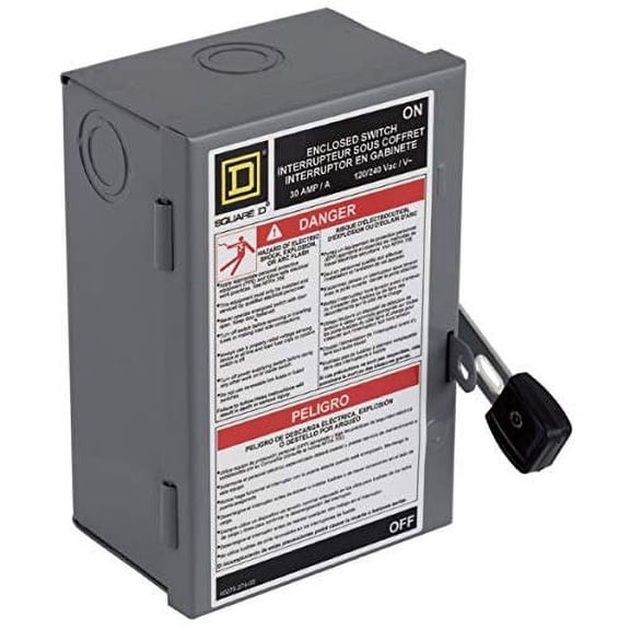 Square D L221N Safety Switch - Original Box - Multicolor