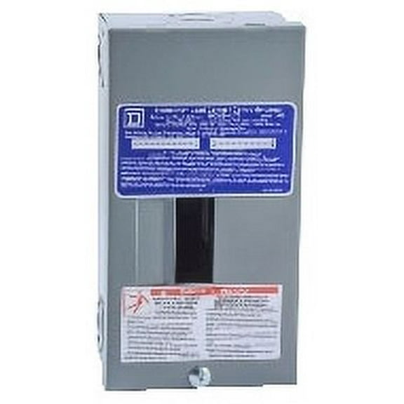 Square D Load Center, 2 Spaces, 70A Amps, 120/240V AC HOM24L70S