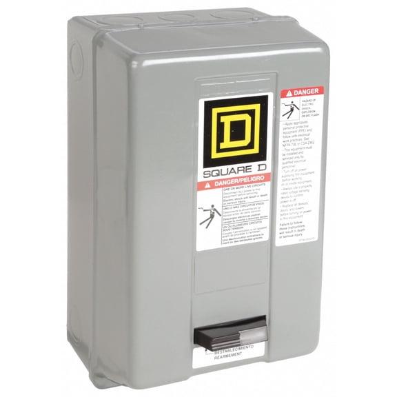 Square D Magnetic Motor Starter, Thermal, 208V AC 8536SAG12V08