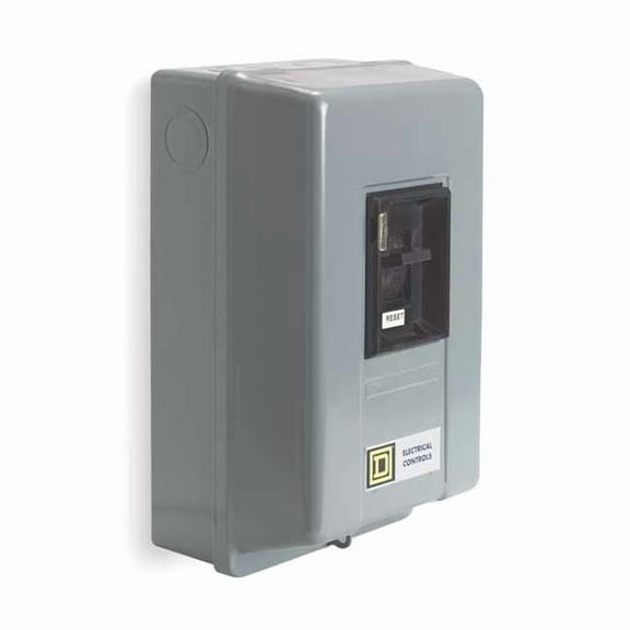Square D Manual Motor Starter, NEMA M-0, 3 P, 3 Phase, Toggle, 18 A 2510TBG2