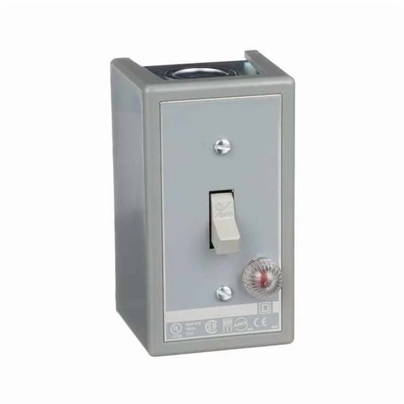 Square D Manual Motor Switch, NEMA, 16A, 600VAC, 2P 2510KG1B