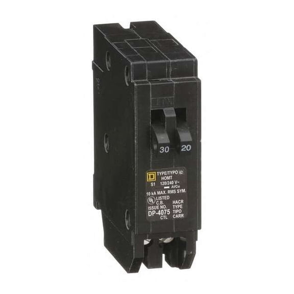 Square D Miniature Circuit Brkr 120/240V 30/20A HOMT3020