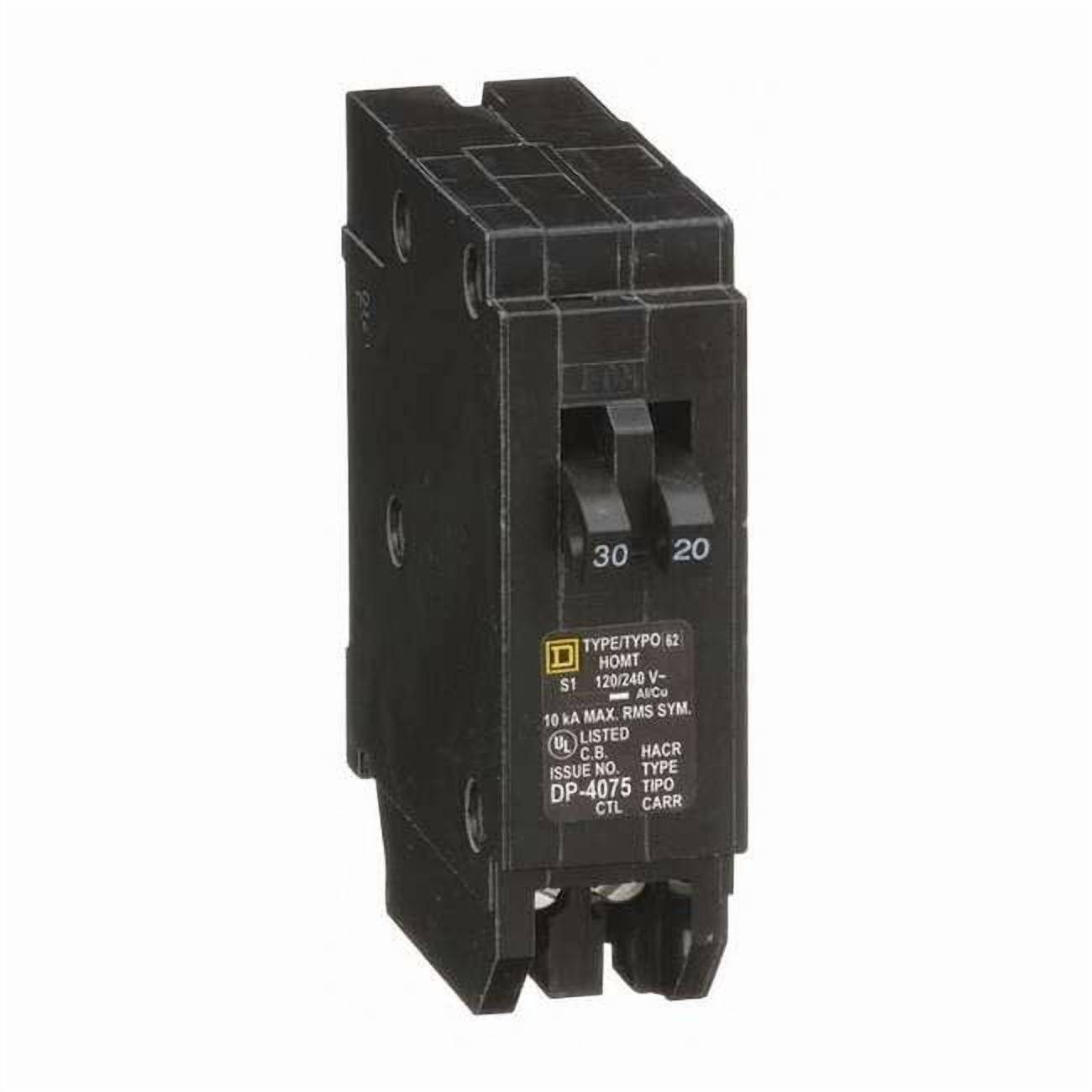 Miniature Circuit Breaker, HOMELINE Series, 30A, 1 Pole, 120V AC, 10kA at 120/240V AC