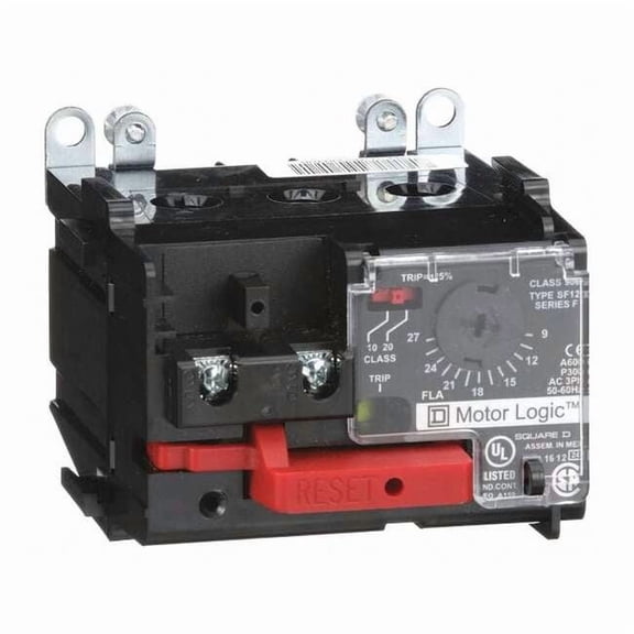 NEMA Overload Relay, 1NC, 9 A Min current, 27 A Max current, 600V AC 9065SF120