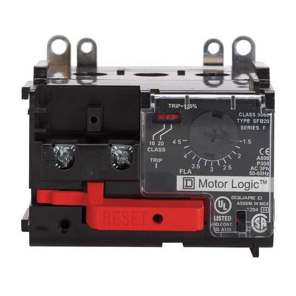 NEMA Overload Relay, 1NC, 45 A Min current, 135 A Max current, 600V AC 9065SF420