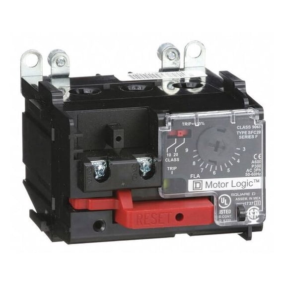NEMA Overload Relay, 1NC, 3 A Min current, 9 A Max current, 600V AC