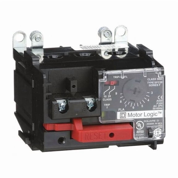 NEMA Overload Relay, 1NC, 3 A Min current, 9 A Max current, 600V AC 9065SFC20