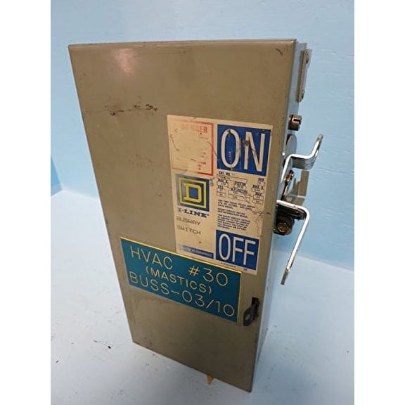 Square D PQ3610G 100 Amp 600v Fusible Fused Bus Plug Vert PQ