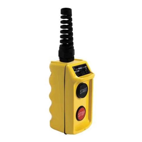 Square D Pendant Push Button Station,2NO,Yellow 9001BW96Y