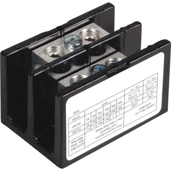 Square D Power Distr Block,Al/Cu,600V AC/DC 9080LBA262101